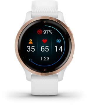 Garmin Venu 2S Smartwatch weiß/rosegold