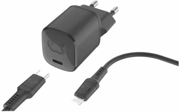 Fresh ´n Rebel USB-C Mini Charger (20W) inkl. Lightning Kabel (2m) Storm Grey