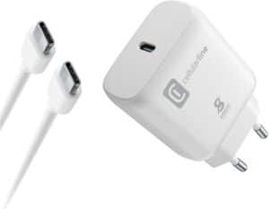 Cellular Line USB Type-C Ladegerät (25W) inkl. USB Type-C Kabel weiß