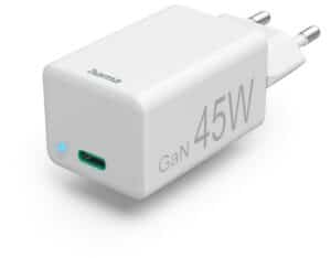 Hama Mini-Schnellladegerät USB-C (45W) weiss