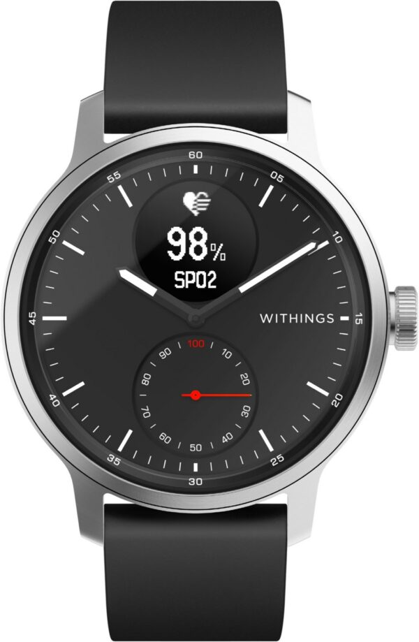 Withings ScanWatch (42mm) Smartwatch schwarz/schwarz
