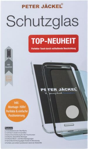 Peter Jäckel Full Display HD Glass Full Glue für iPhone X/XS schwarz