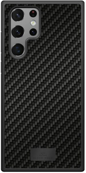 Black Rock Cover Protective Real Carbon für Galaxy S22 Ultra schwarz