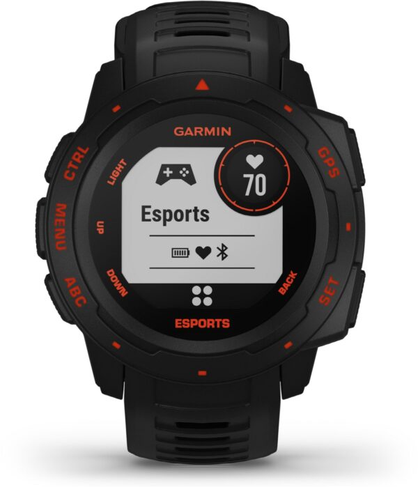 Garmin Instinct Esports Smartwatch schwarz/rot