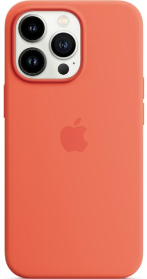 Apple Silikon Case mit MagSafe für iPhone 13 Pro nektarine