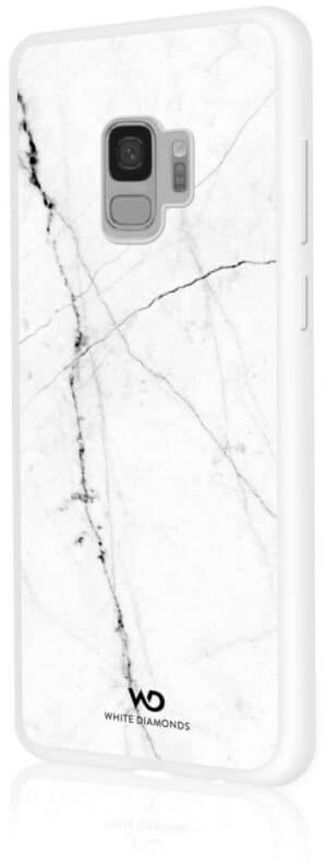 White Diamonds Cover Tough Marble für Galaxy S9 weiß