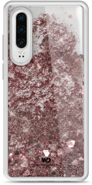 White Diamonds Cover Sparkle für Huawei P30 rose gold hearts