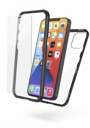 Hama Cover Magnetic+Glas+Displayglas für Phone 12 mini schwarz/transparent