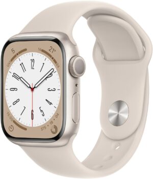 Apple Watch Series 8 (41mm) GPS Aluminium mit Sportarmband polarstern/polarstern