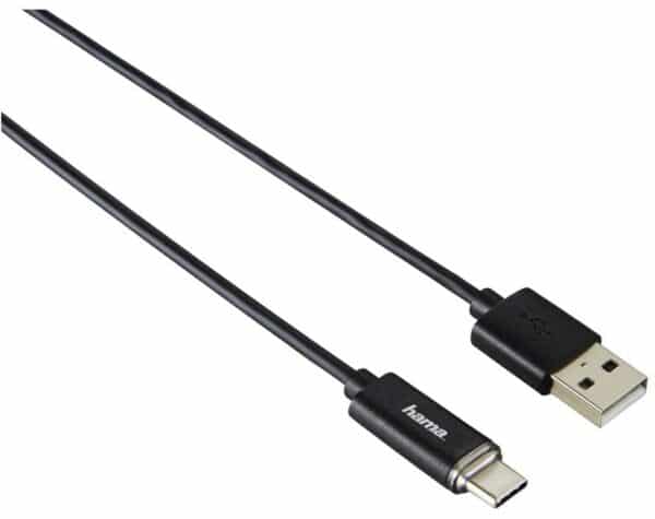 Hama USB-Type-C-Kabel (1m) mit LED schwarz