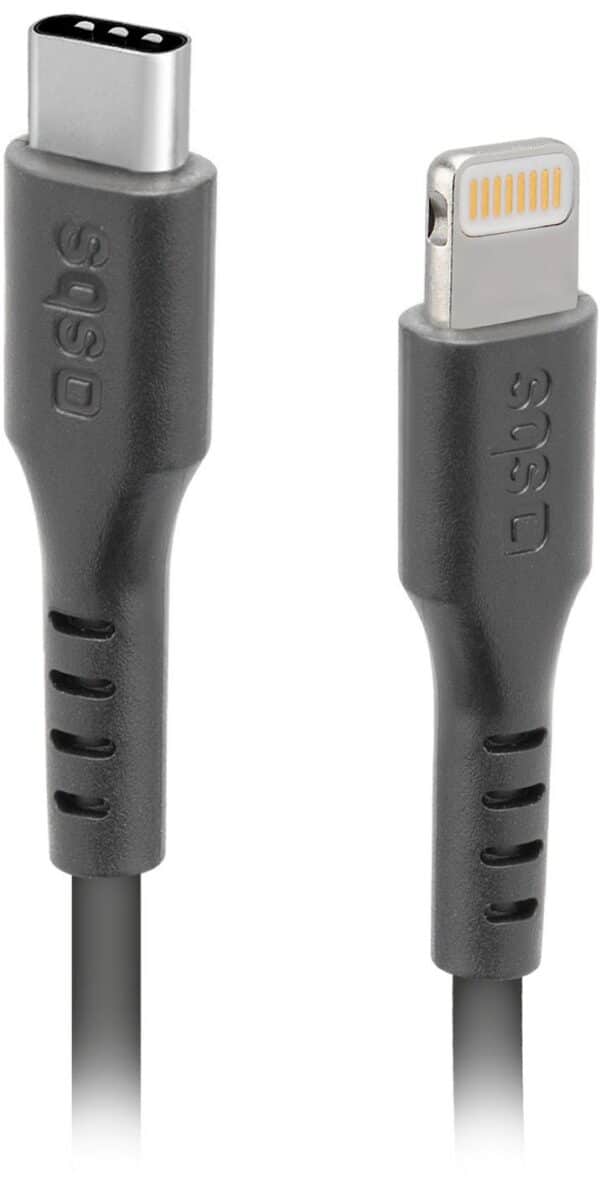 sbs USB Type-C > Lightning Kabel (1m) schwarz