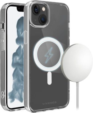 Vivanco Mag Steady Cover für iPhone 14 transparent