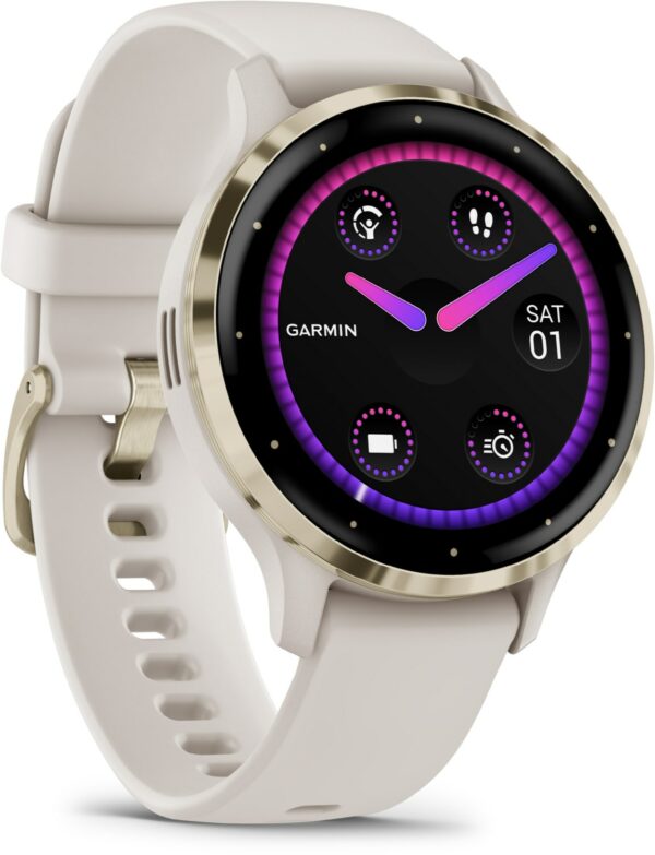 Garmin Venu 3S Smartwatch elfenbein/softgold