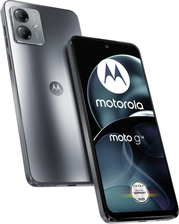 Motorola Moto G14 Smartphone steel grey