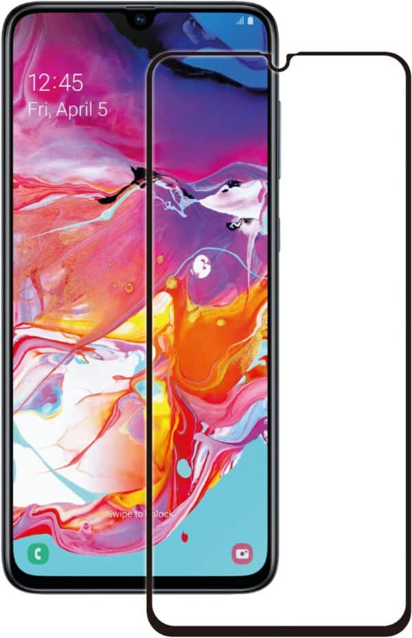 Vivanco SPGLASVVGA70BK_FS Displayschutzglas für Galaxy A70 transparent